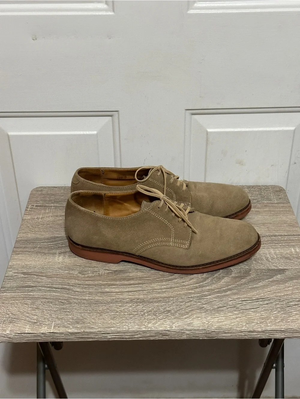 Cole Haan Shoes Mens 10.5 Brown Suede Derby Oxford Dress Casual Red Sole Lace Up